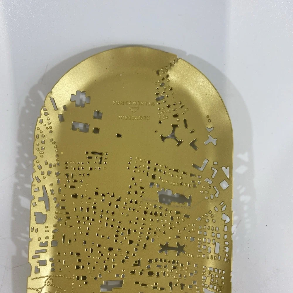 Fundamental Berlin‎ Gold City Pen Tray Modern Design Wiesbaden 7.5